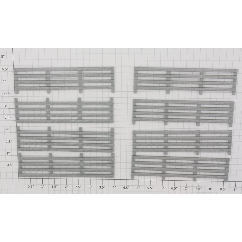 Acme 0624-3 Gray Fence Sections (Bag of 8)
