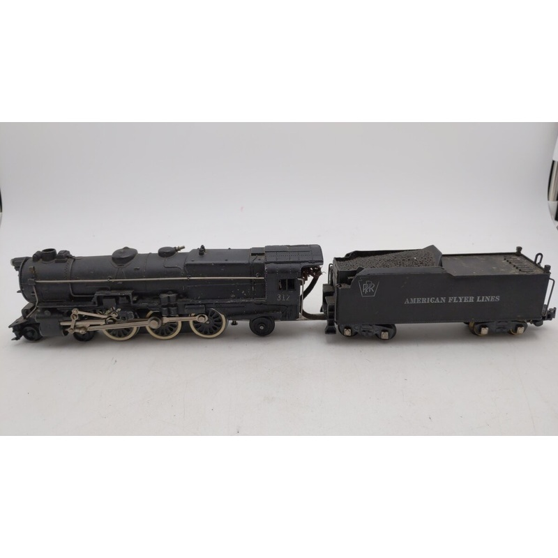 American Flyer 312 Vintage S PRR 4-6-2 K5 Atlantic Steam Locomotive & Tender EX