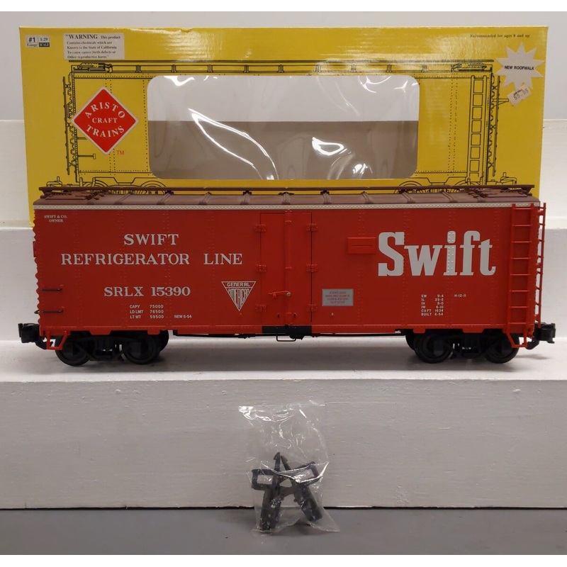 Aristo-Craft 46227 G Scale Swift Steel Reefer Car #15390 EX/Box