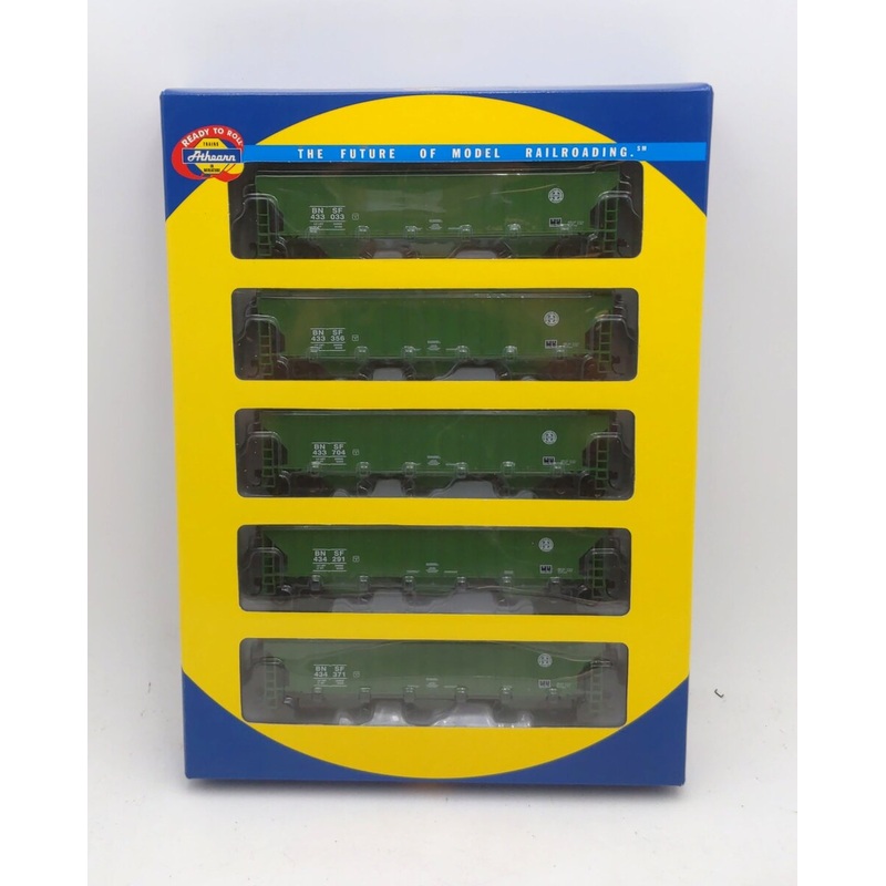 Athearn 72394 HO Scale Burlington Northern 54′ PS Covered Hopper (Pack of 5) NIB