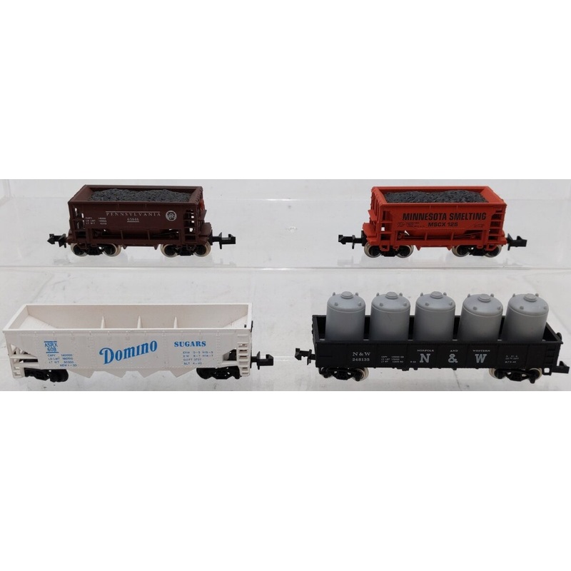 Atlas & Model Power N Scale Freight Car Assortment: 3226, 3506, 3222, 3203 [4] LN
