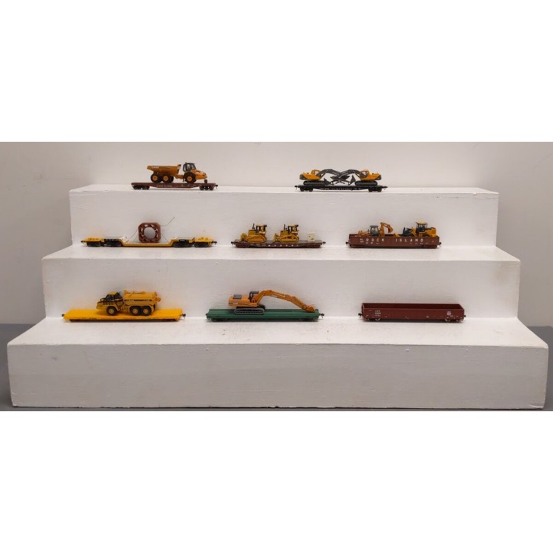 Customized HO Scale Assorted Freight Cars with Loads [8] VG