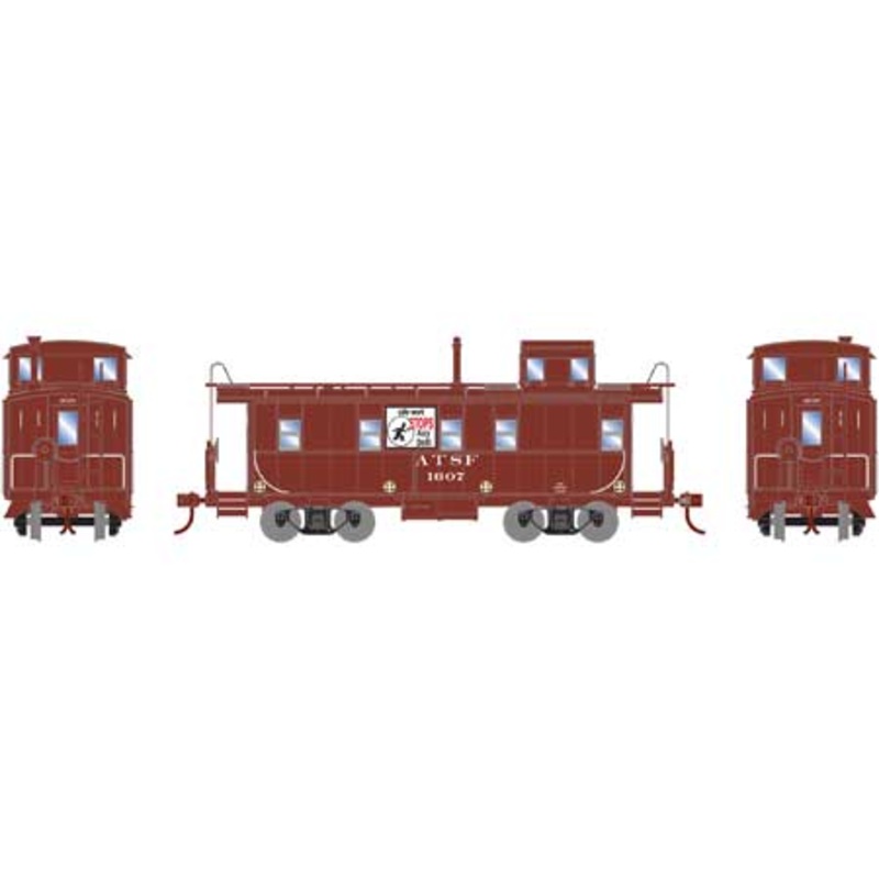 Roundhouse 90128 HO Santa Fe/Brown Cupola Caboose #1607 NIB