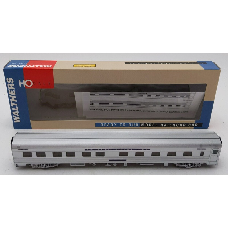 Walthers 932-6350 HO 85′ Budd 10-6 Sleeper Atlantic Coast Line LN/Box