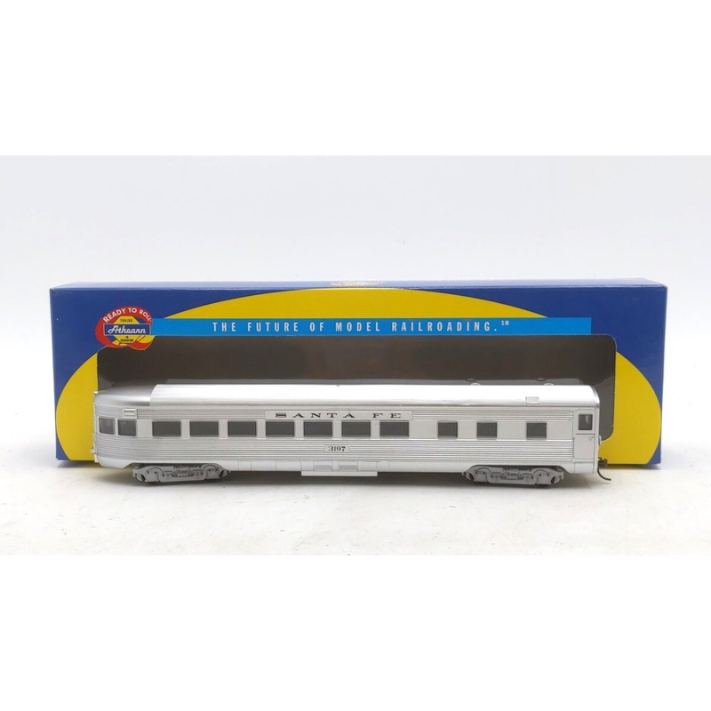 Athearn 7915 HO Scale Atchison Topeka Santa Fe Streamline Observation Car #3197 NIB