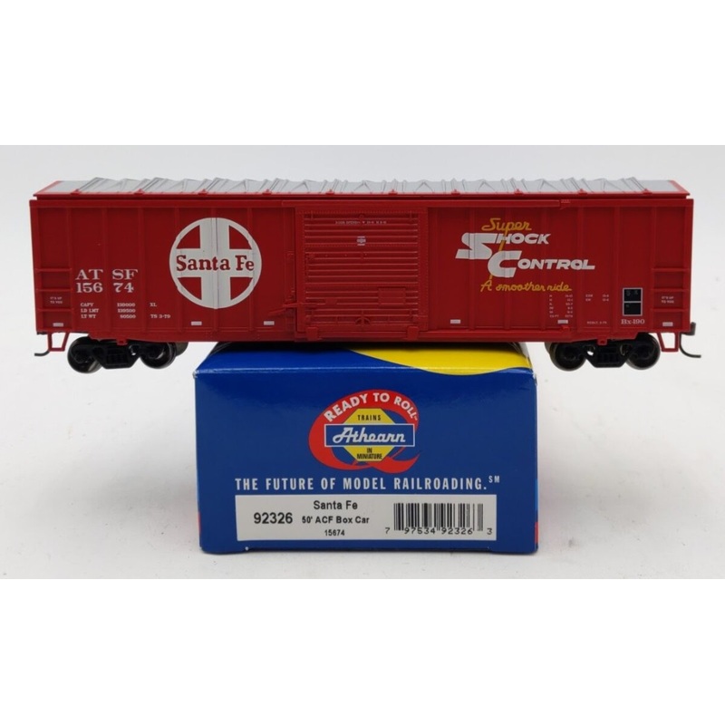Athearn 92326 Santa Fe 50′ ACF Boxcar #15674 LN/Box