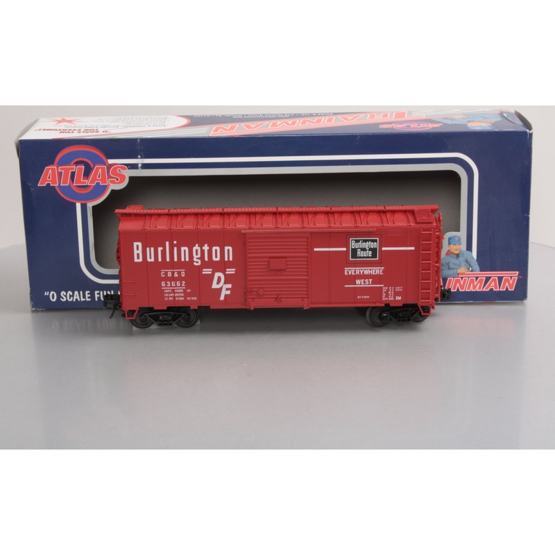 Atlas 0507-1 O Gauge Burlington Sliding Door Boxcar (3-Rail) MT/Box