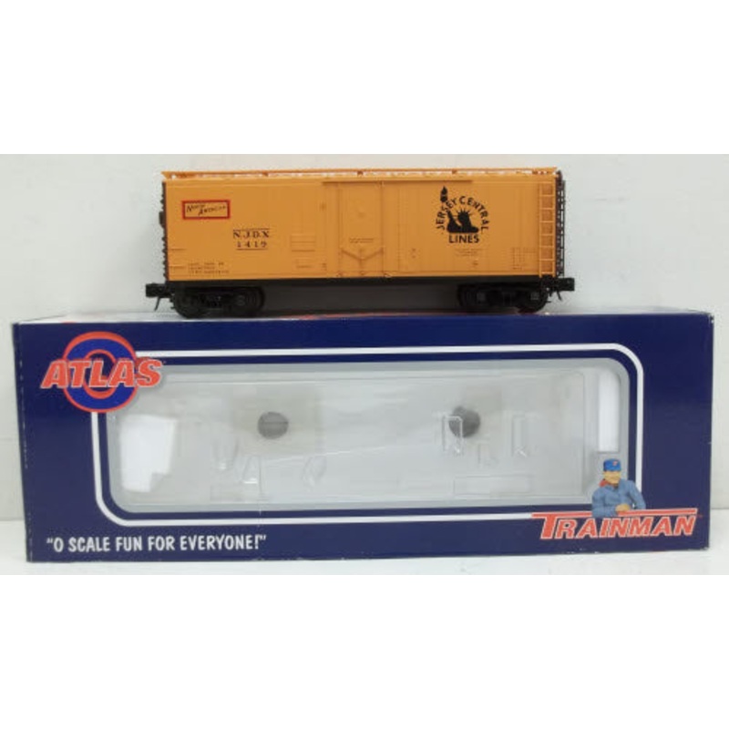 Atlas 0527-1 O Gauge Jersey Central 40′ Plug Door Boxcar #1419 – 3 Rail MT/Box