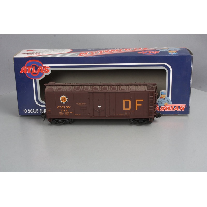 Atlas 0537-1 Chicago Great Western 40′ Plug Door Boxcar #382 – 3 Rail LN/Box