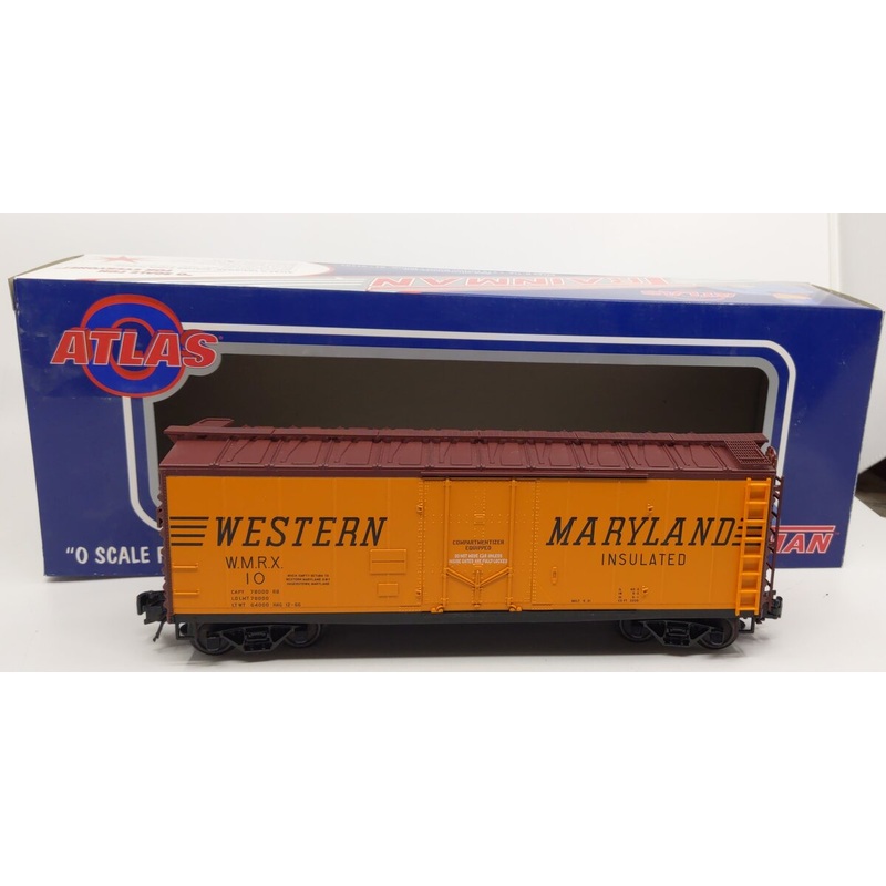 Atlas 0538-1 O Western Maryland 40′ Plug Door Box Car #10 MT/Box