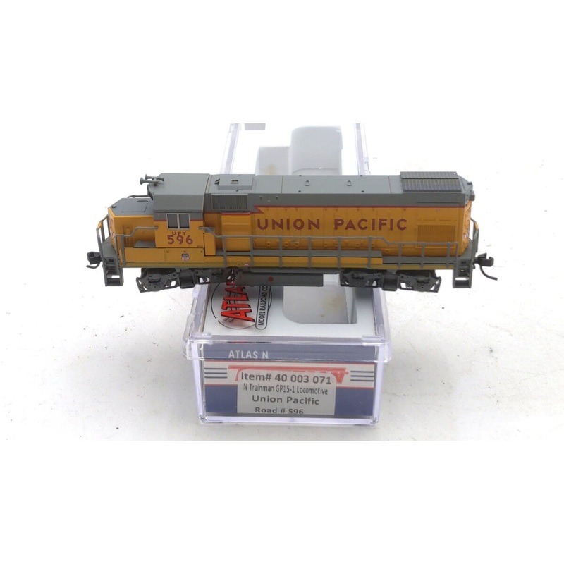 Atlas 40003071 N Scale Union Pacific Trainman GP15-1 Diesel Locomotive #596 LN/Box
