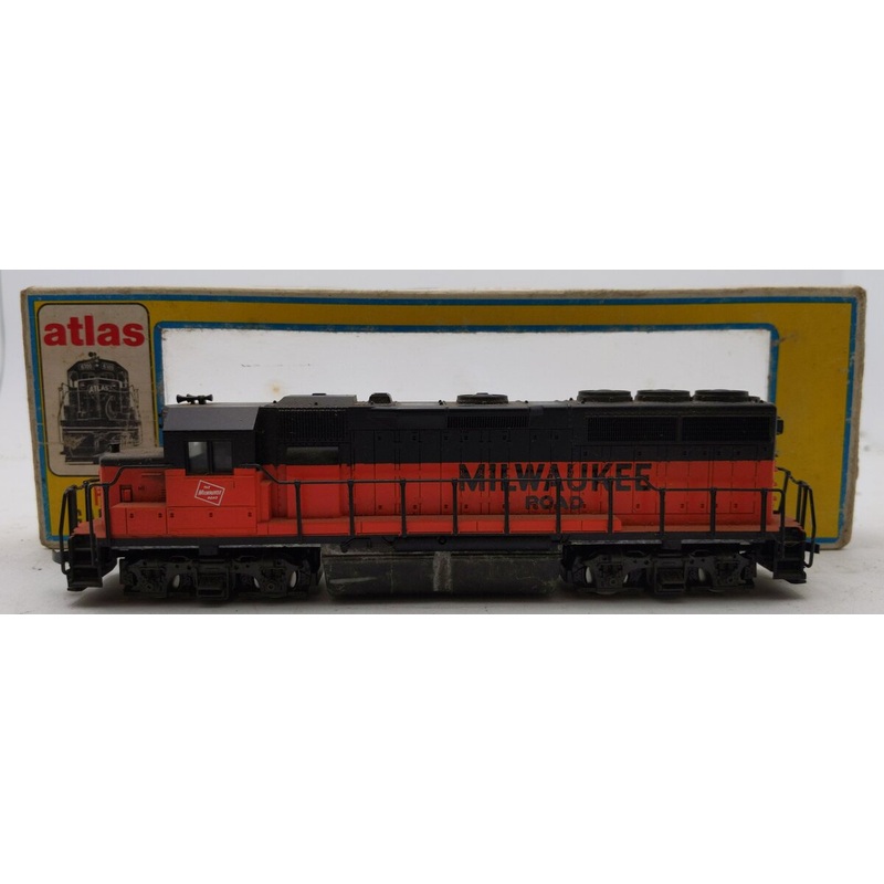 Atlas 7034 HO Milwaukee Road GP-40 Diesel Locomotive EX/Box