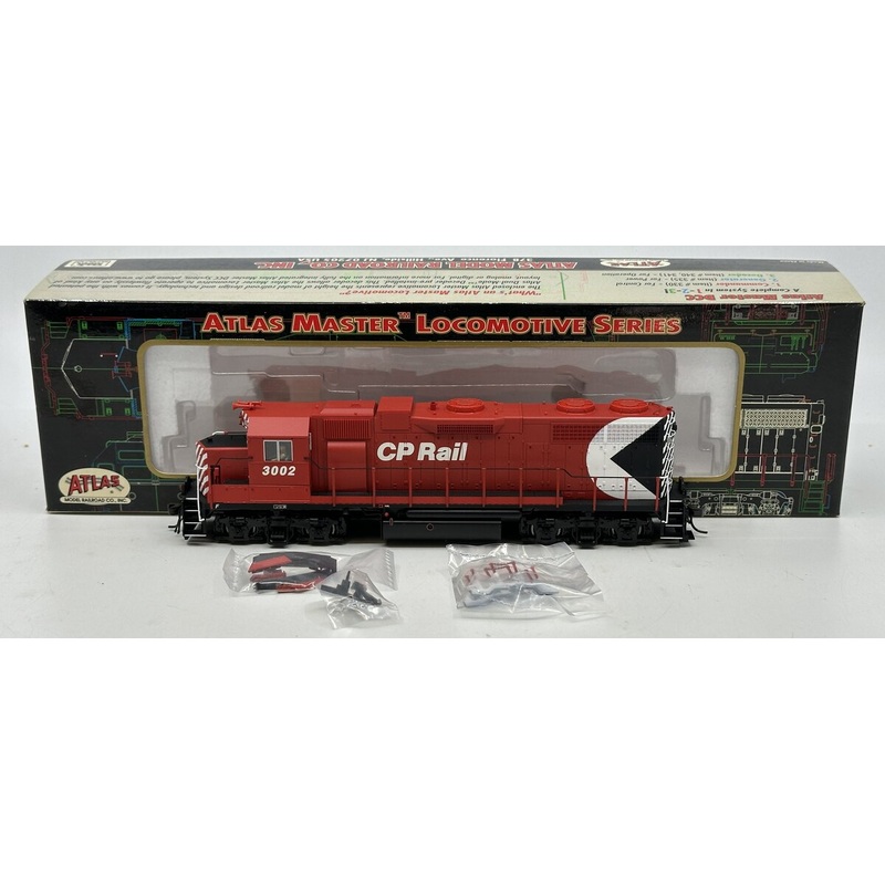 Atlas 9150 HO Scale CP Rail GP-38 Low-Nose Diesel Locomotive #3002 LN/Box