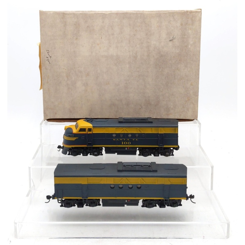 Cary Loco Works HO Scale Santa Fe A/B Diesel Locomotive Set -Custom EX/Box