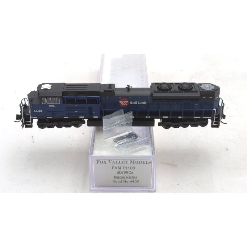 Fox Valley Models 71108 N Scale Montana Rail Link SD70ACe Diesel Loco #4403 LN/Box