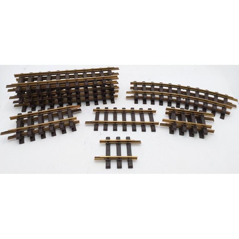 Assorted LGB G Scale Brass Rail Curved and Straight Track (S, M & L Track) [13] VG