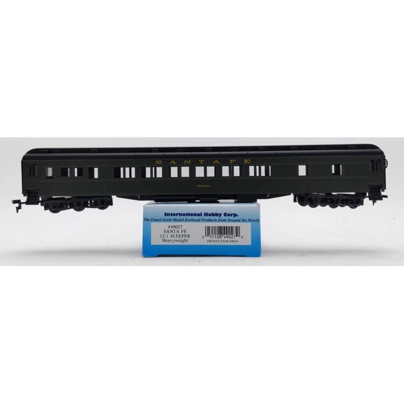 IHC 49027 HO Scale Santa Fe Presideo 12-1 Sleeper Heavyweight Passenger Car LN/Box