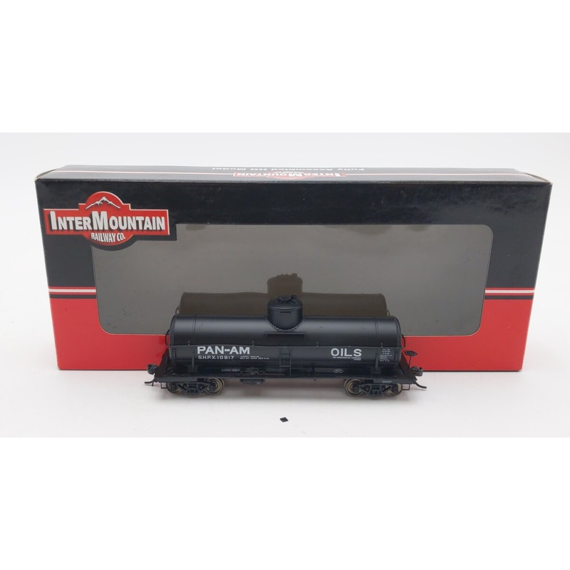 InterMountain 46210-18 HO Pan Am Oil 10K Gallon Tank Car #10817 EX/Box