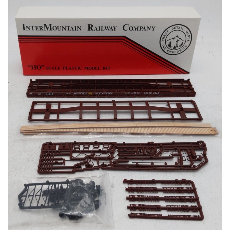 Intermountain HO 41405-03 BCR OTTX 60′ Wood Deck Flat Car Kit #92925 EX/Box