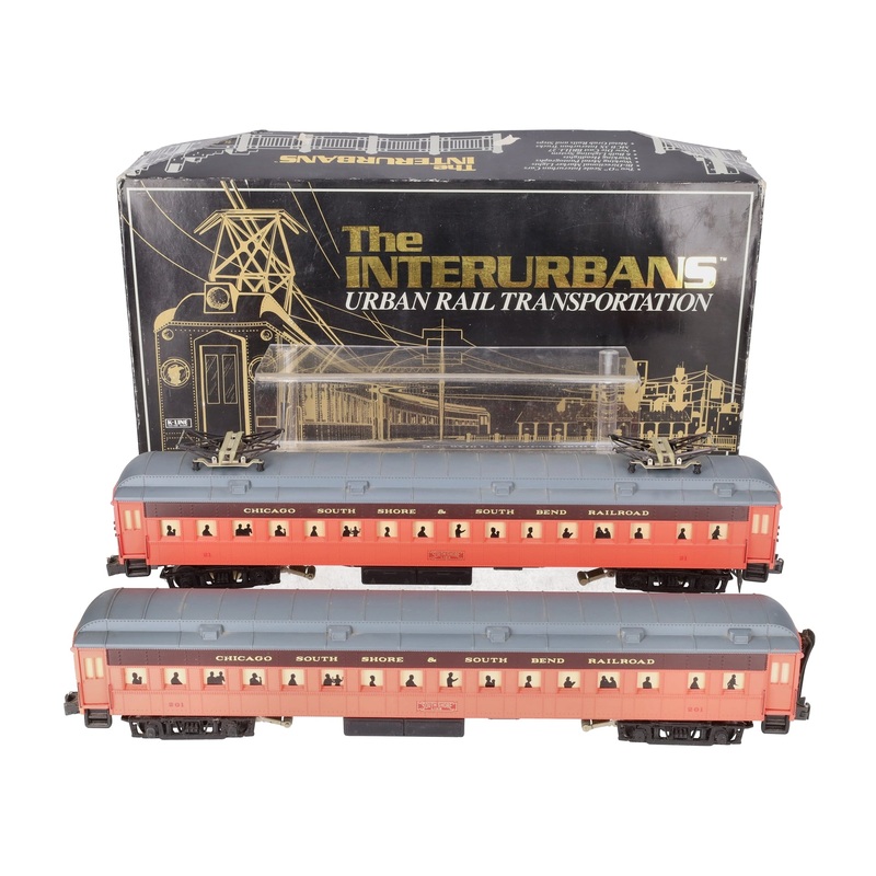 K-Line K2701A O Gauge CSS&SB Interurban Rail Car Set EX/Box