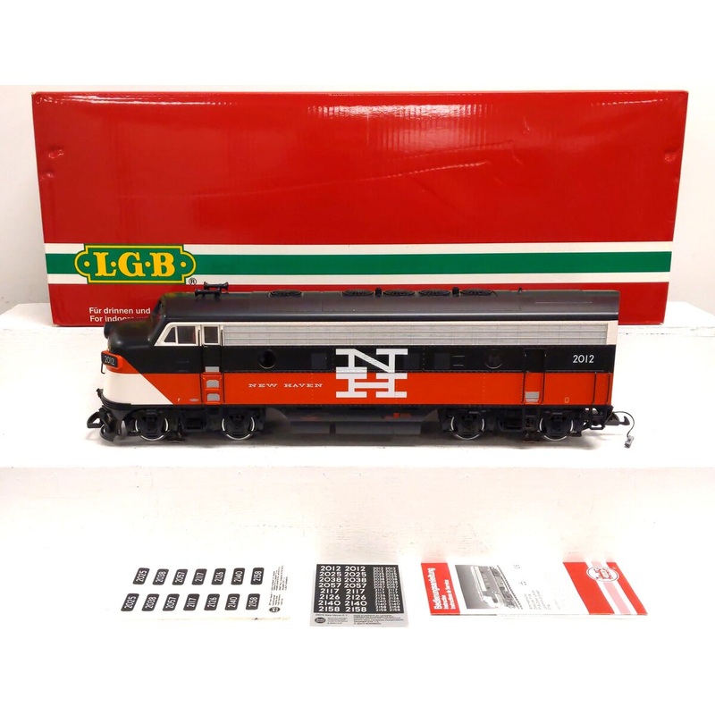 LGB 28570 G Scale New Haven F7 A Powered Diesel Locomotive #2012 w/ Sound EX/Box