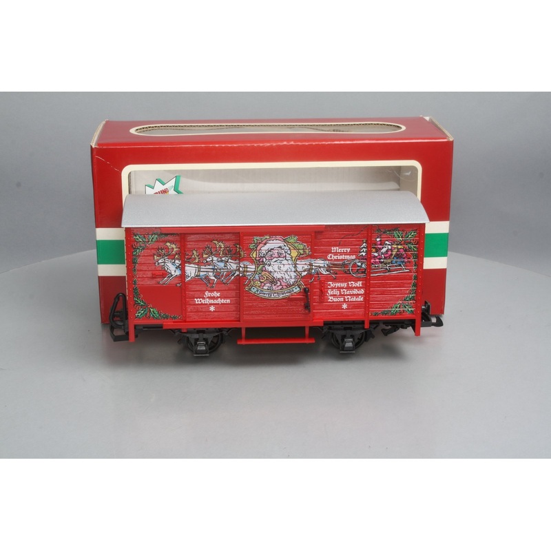 LGB 4335S G Scale Christmas Boxcar w/ Sound LN/Box