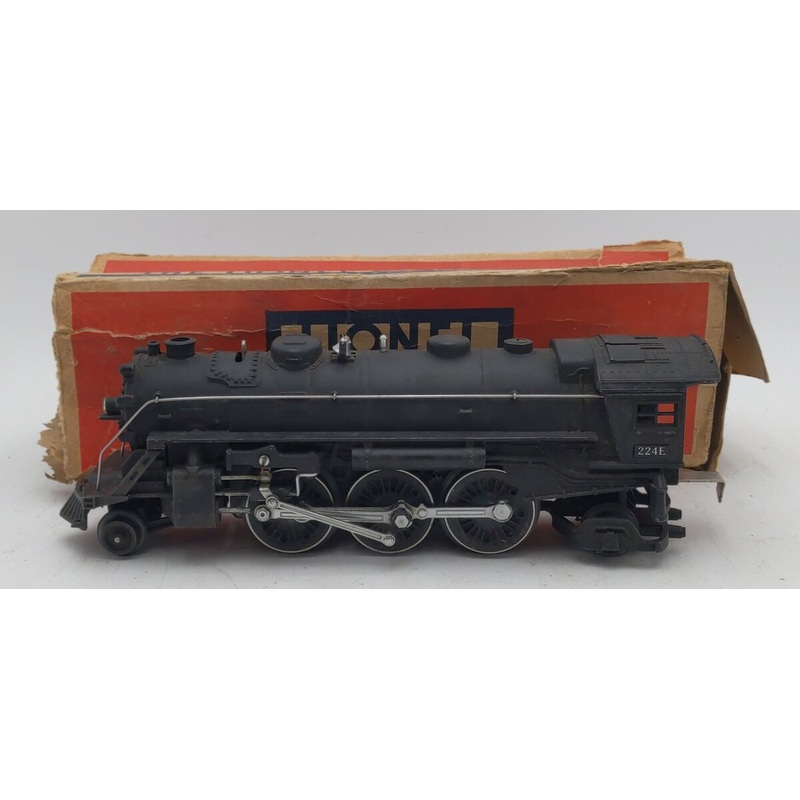 Lionel 224E Vintage O Prewar 2-6-2 Die-Cast Steam Locomotive VG/Box
