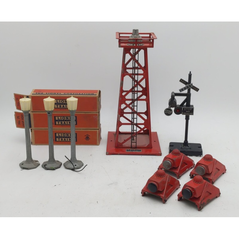 Lionel Vintage O Assorted Accessories: 26, 71, 140, 260, 394 [9] VG/Box