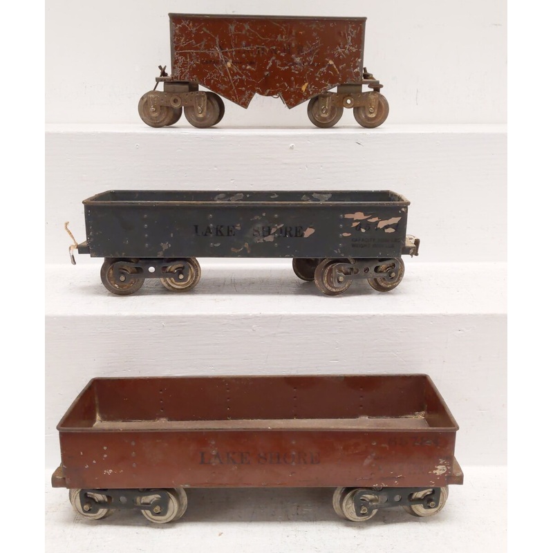 Lionel Vintage Standard Gauge 112 Lake Shore Gondolas & 116 Hopper [3]