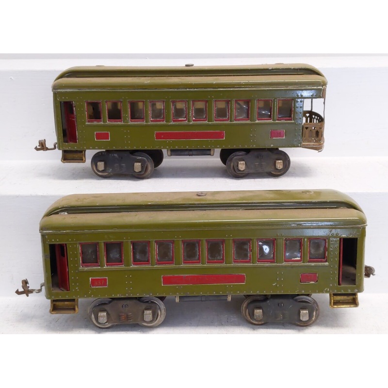 Lionel Vintage Standard Gauge Lionel Lines Passenger Cars: 337, 338