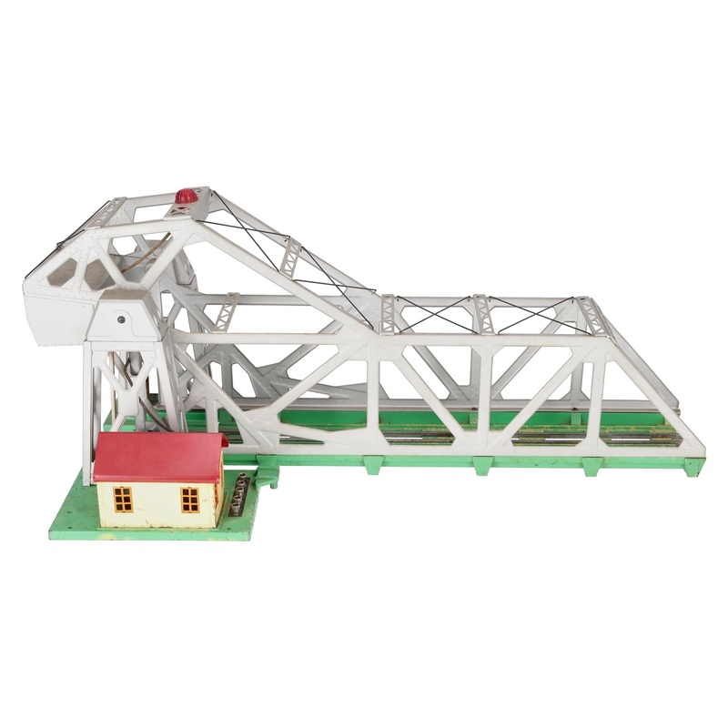 Lionel 313 Vintage O Gray Operating Bascule Bridge VG