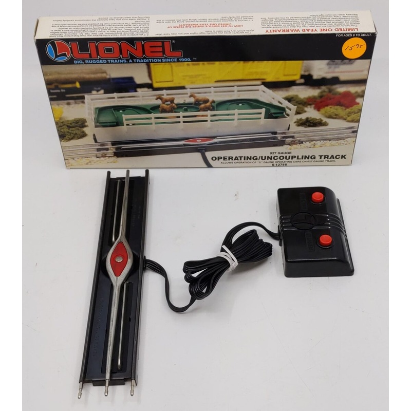 Lionel 6-12746 O27 Gauge Operating Uncoupling Remote Control Track VG/Box
