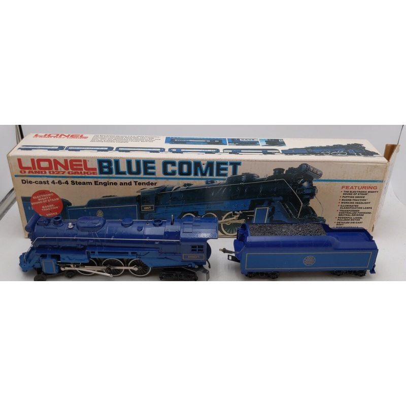 Lionel 6-8801 O Gauge Blue Comet 4-6-4 Steam Locomotive & Tender #8801 EX/Box