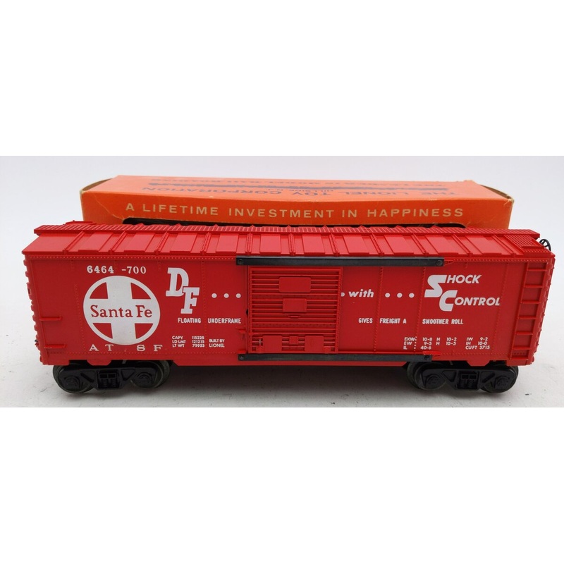 Lionel 6464-700 Vintage O Santa Fe Boxcar – Type IV EX/Box