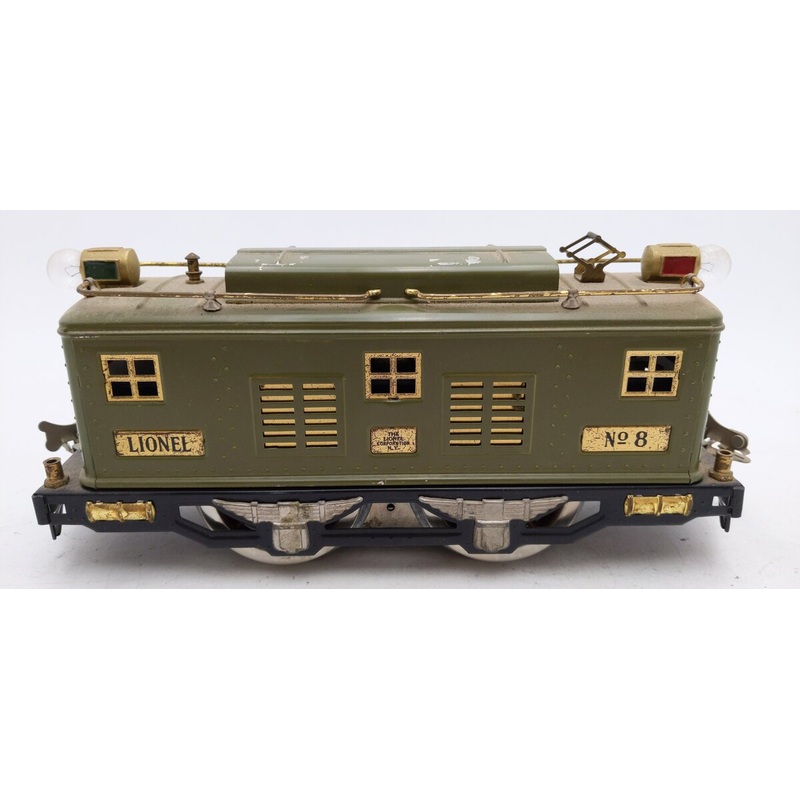 Lionel 8 Vintage Standard Gauge 0-4-0 Powered Electric Locomotive VG