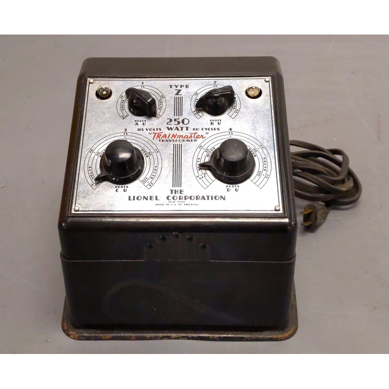 Lionel O Postwar Type Z 250 Watt Trainmaster Transformer VG