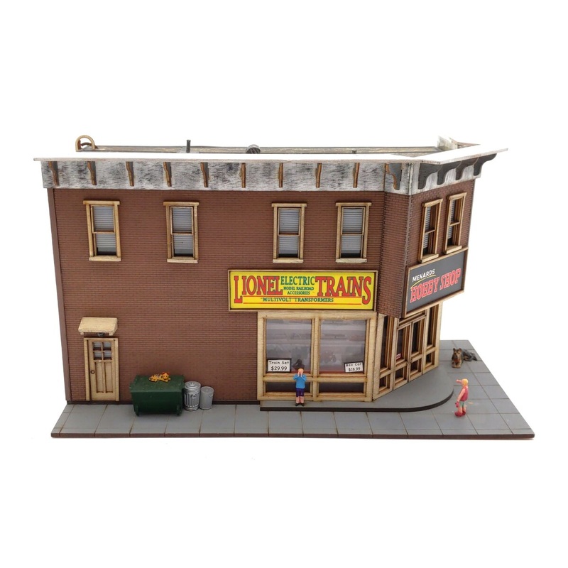 Menards 279-5001 HO Gold Line Hobby Shop W/LED Lights Limited Edition EX