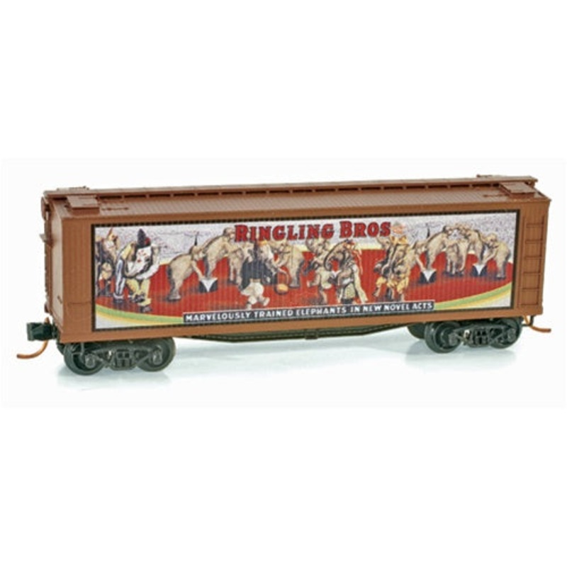 Micro-Trains 04700411 N Ringling Bros 40′ Billboard Wood Reefer Car #11 LN/Box