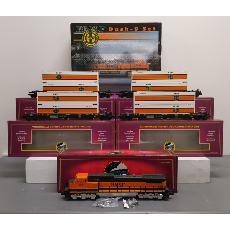 MTH 20-2172-1 O Gauge BNSF Dash-9 Diesel Train Set w/PS1 LN/Box