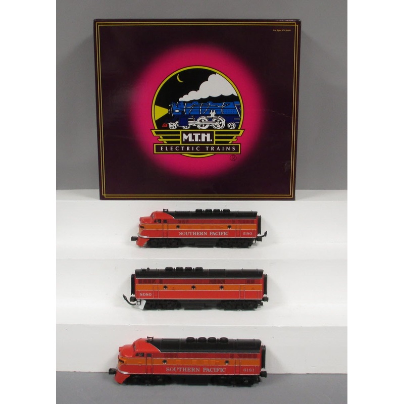 MTH 20-2199-1 O Gauge SP F-3 ABA Diesel Engine Set w/PS1 #6180/6181/8080 LN/Box