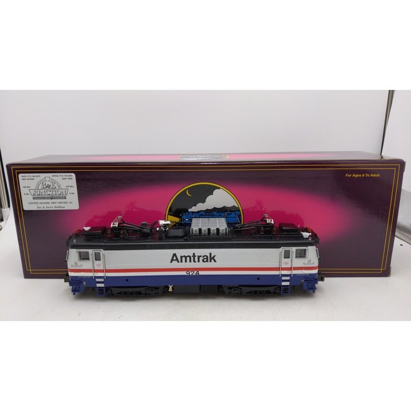 MTH 20-5505-1 O Gauge Amtrak AEM-7 Electric Locomotive w/PS1 #924 EX/Box