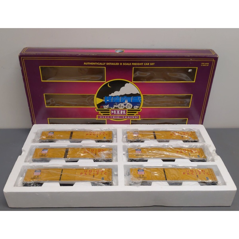 MTH 20-9007 O Union Pacific Premier Box Car Set #1 (Set of 6) EX/Box