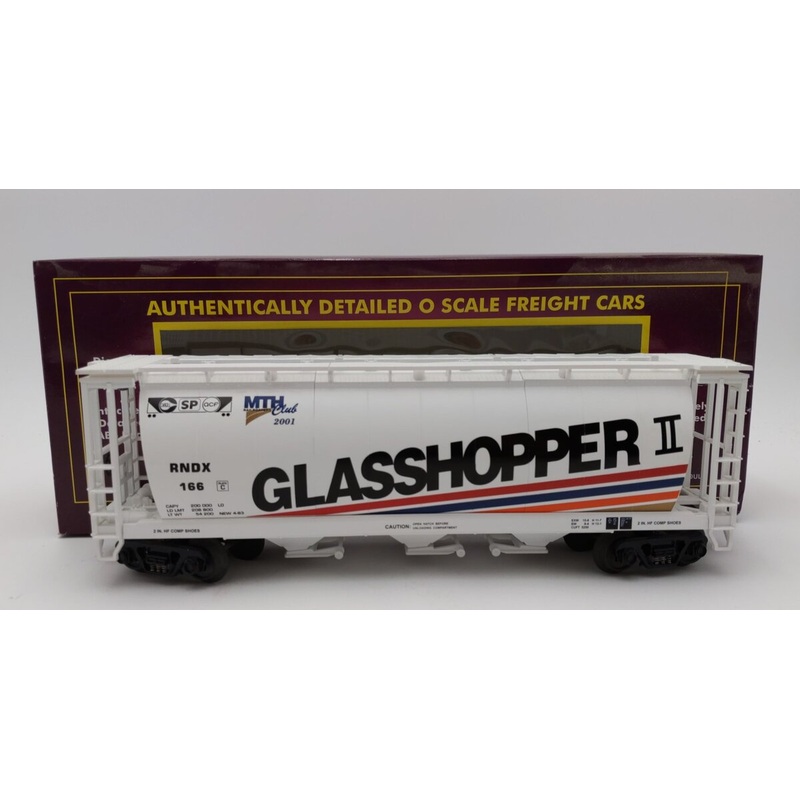MTH 20-97442 O Gauge RNDX MTHRRC-2001 Glasshopper II Cylindrical Hopper #166 LN/Box