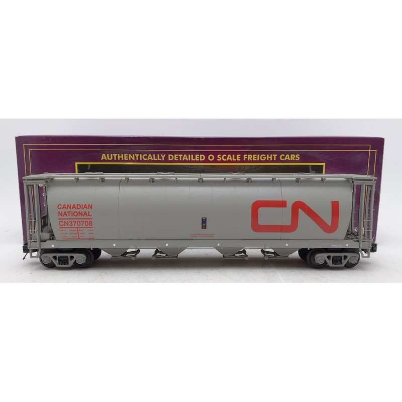 MTH 20-97687 O Gauge Canadian National (MTHRRC-2009) 100 Ton Hopper Car #370708 EX/Box