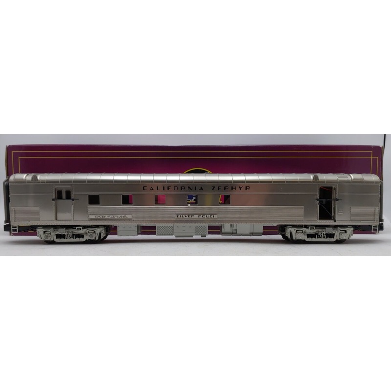 MTH  O Scale California Zephyr Premier 70′ Streamlined RPO Passenger Car LN/Box