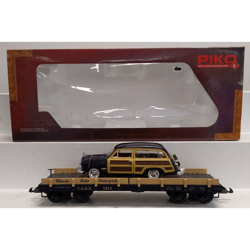 Piko 38723 G Classic Auto Transport w/ Diecast Woody C.L.S.X #1915 LN/Box