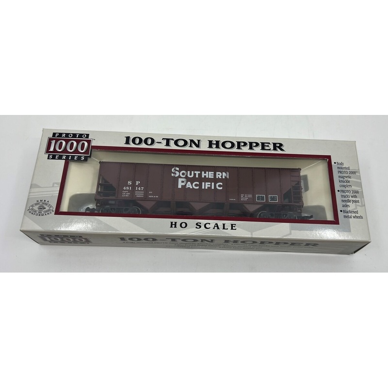 Proto 1000 23932 HO Scale Southern Pacific 100-Ton Hopper #481147 NIB
