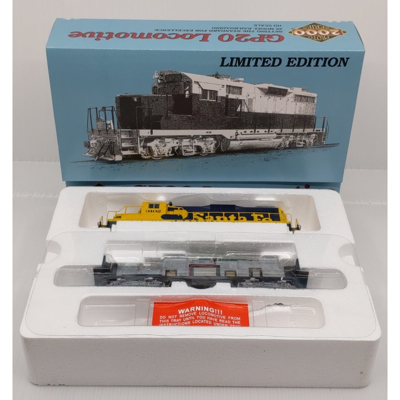 Proto 2000 8104 HO Scale ATSF GP20 Diesel Locomotive #3102 NIB