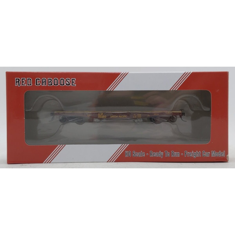 Red Caboose RR-32314-21 HO Union Pacific Fishbelly Flatcar #55582 LN/Box