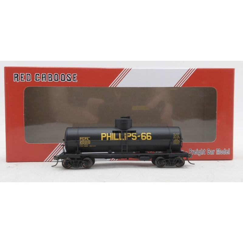Red Caboose RR-33046-16 HO Phillips-66 103W 10K Gallon Welded Tank Car #20010 EX/Box
